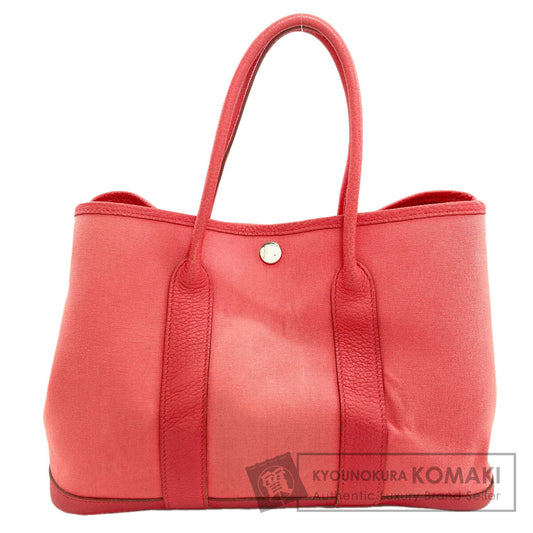 HERMES Garden Party TPM Silver Handbag Towar Officche Ladies [Used]