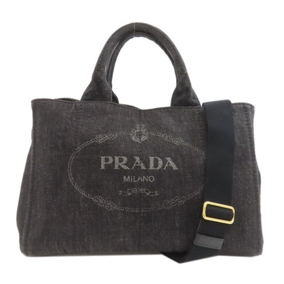 PRADA Canapa 2WAY Handbag Denim Ladies [Used]