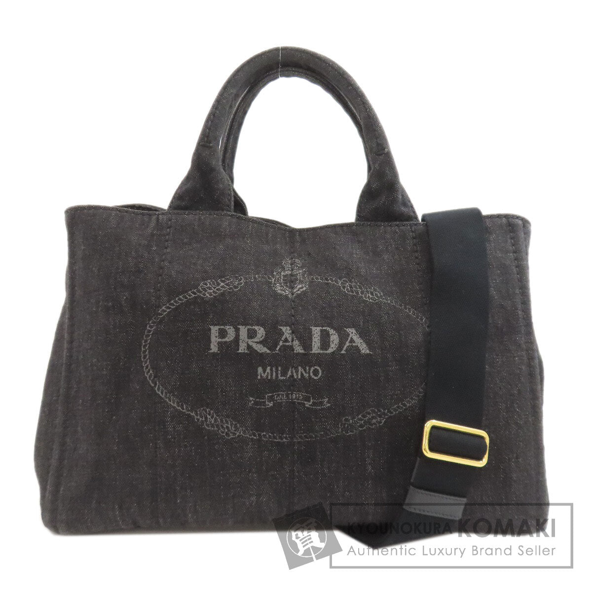 PRADA Canapa 2WAY Handbag Denim Ladies [Used]