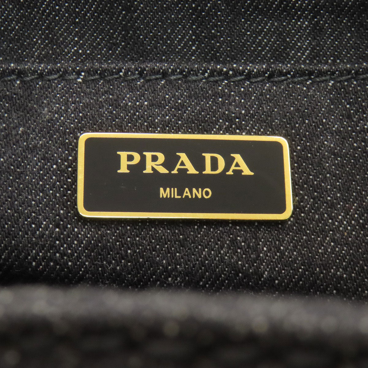 PRADA Canapa 2WAY Handbag Denim Ladies [Used]