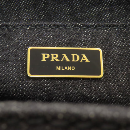 PRADA Canapa 2WAY Handbag Denim Ladies [Used]