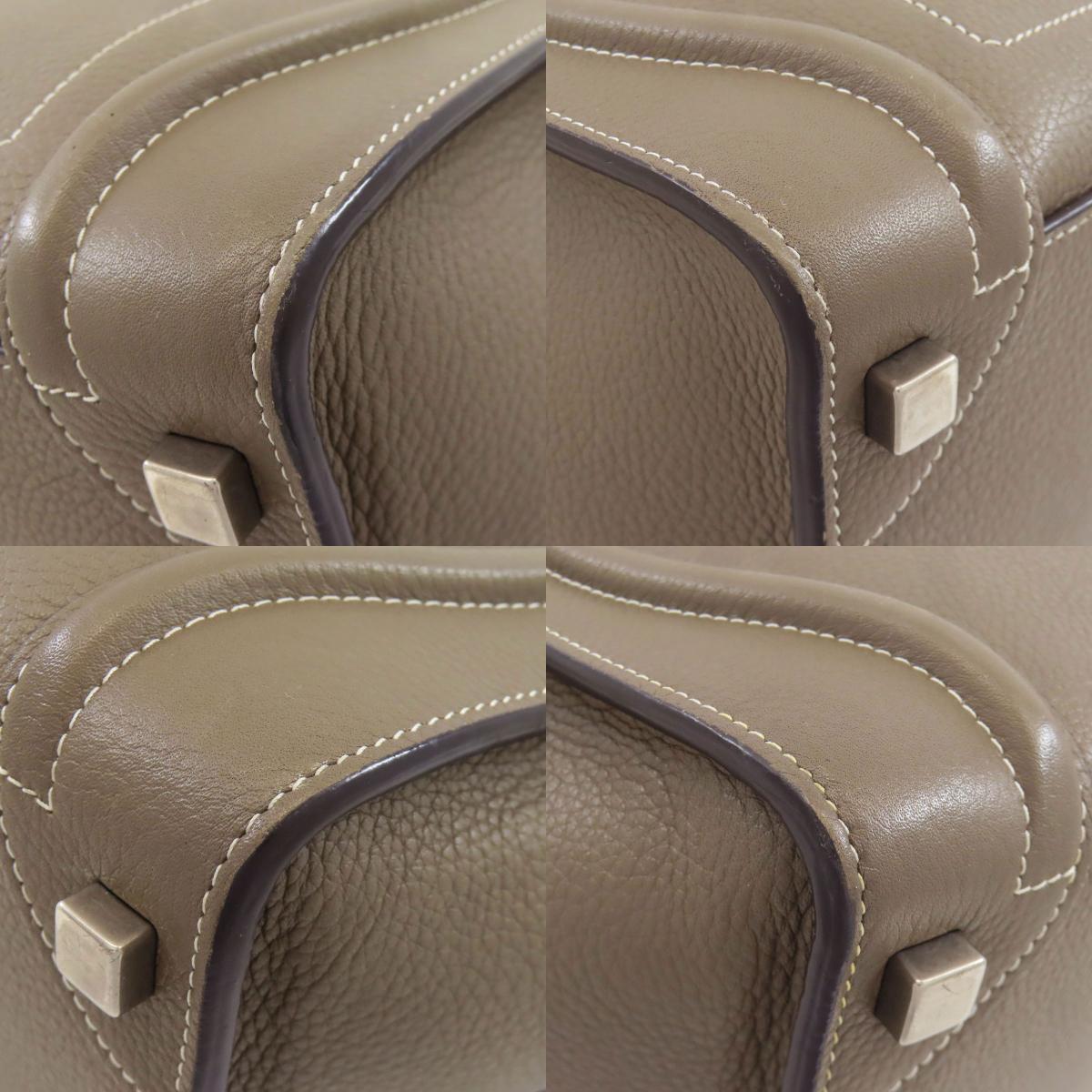 CELINE Luggage micro Handbag Calf Ladies [Used]