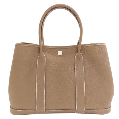 HERMES Garden Party TPM Etoupe SilverHardware Handbag Negonda Ladies [Used]