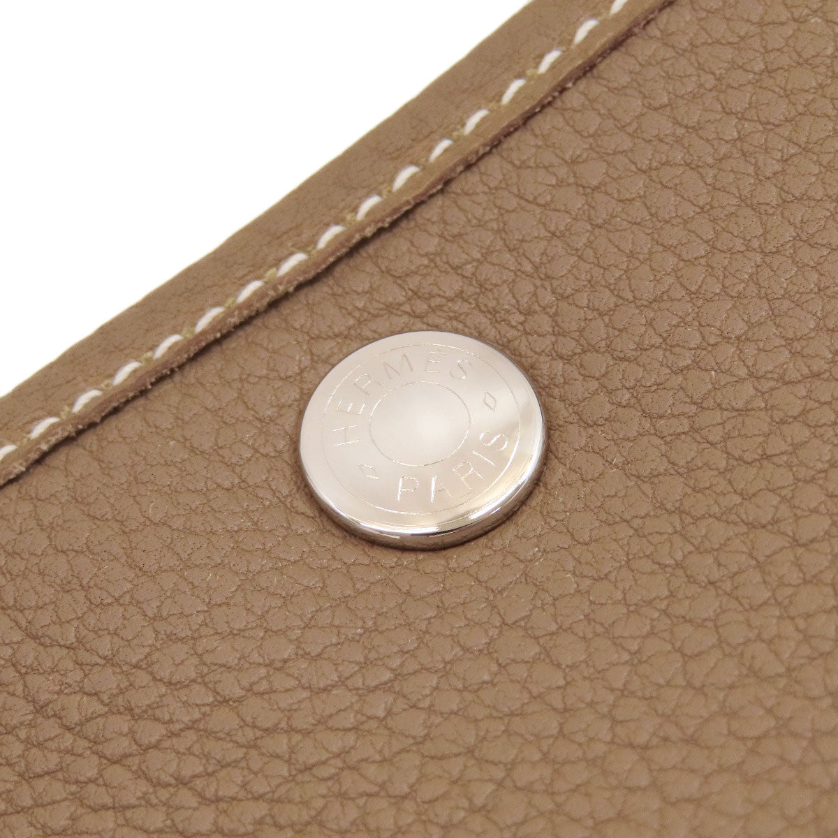HERMES Garden Party TPM Etoupe SilverHardware Handbag Negonda Ladies [Used]