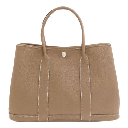 HERMES Garden Party TPM Etoupe SilverHardware Handbag Negonda Ladies [Used]