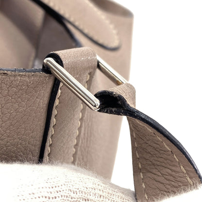 HERMES PicotinPM Turtledove Grey SilverHardware Handbag Chevre Ladies [Used]