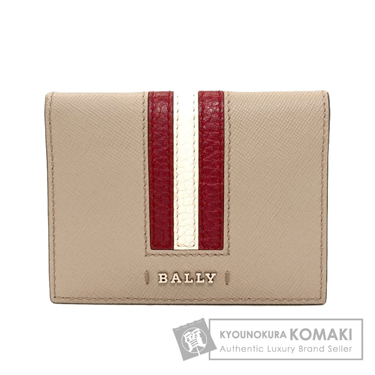 BALLY Barry Stripe Card Case PVC Ladies [Used]