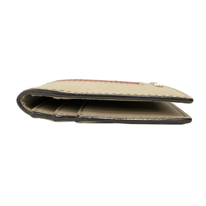 BALLY Barry Stripe Card Case PVC Ladies [Used]