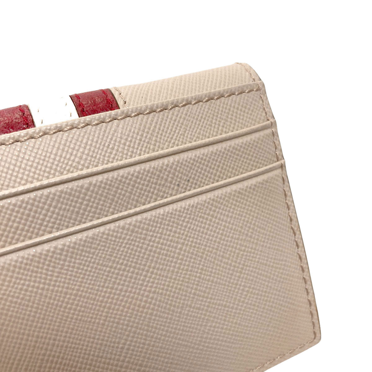 BALLY Barry Stripe Card Case PVC Ladies [Used]