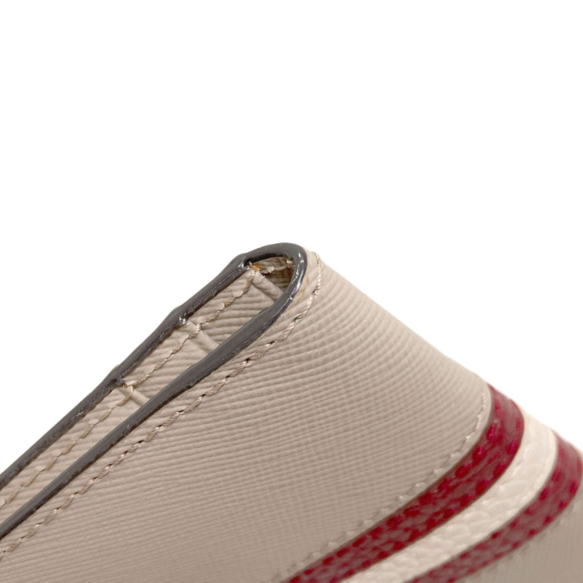 BALLY Barry Stripe Card Case PVC Ladies [Used]