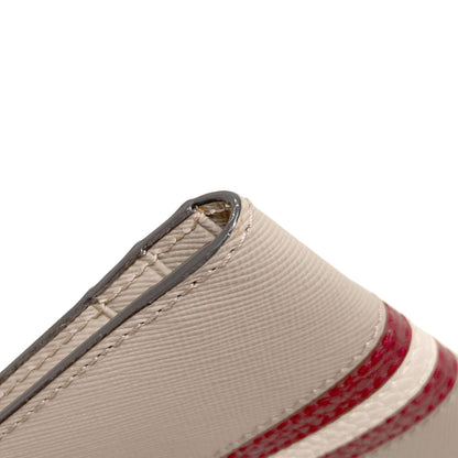BALLY Barry Stripe Card Case PVC Ladies [Used]
