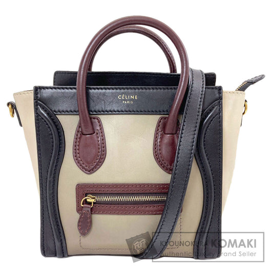 CELINE Luggage Nano 2WAY Handbag Calf Ladies [Used]