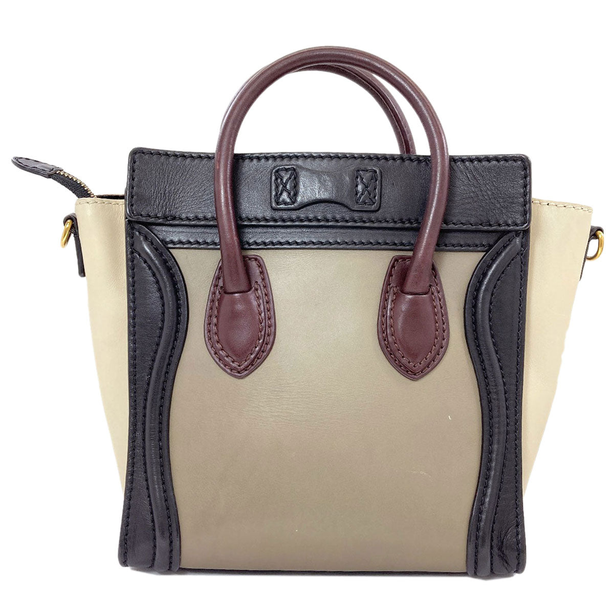 CELINE Luggage Nano 2WAY Handbag Calf Ladies [Used]