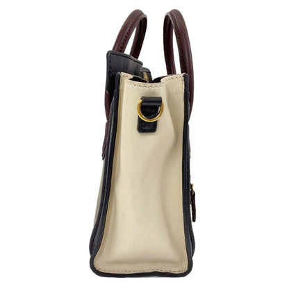 CELINE Luggage Nano 2WAY Handbag Calf Ladies [Used]