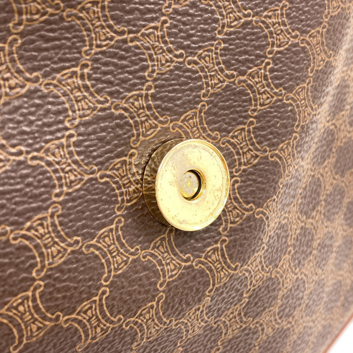 CELINE Macadam pattern Handbag PVC LeatherLadies [Used]