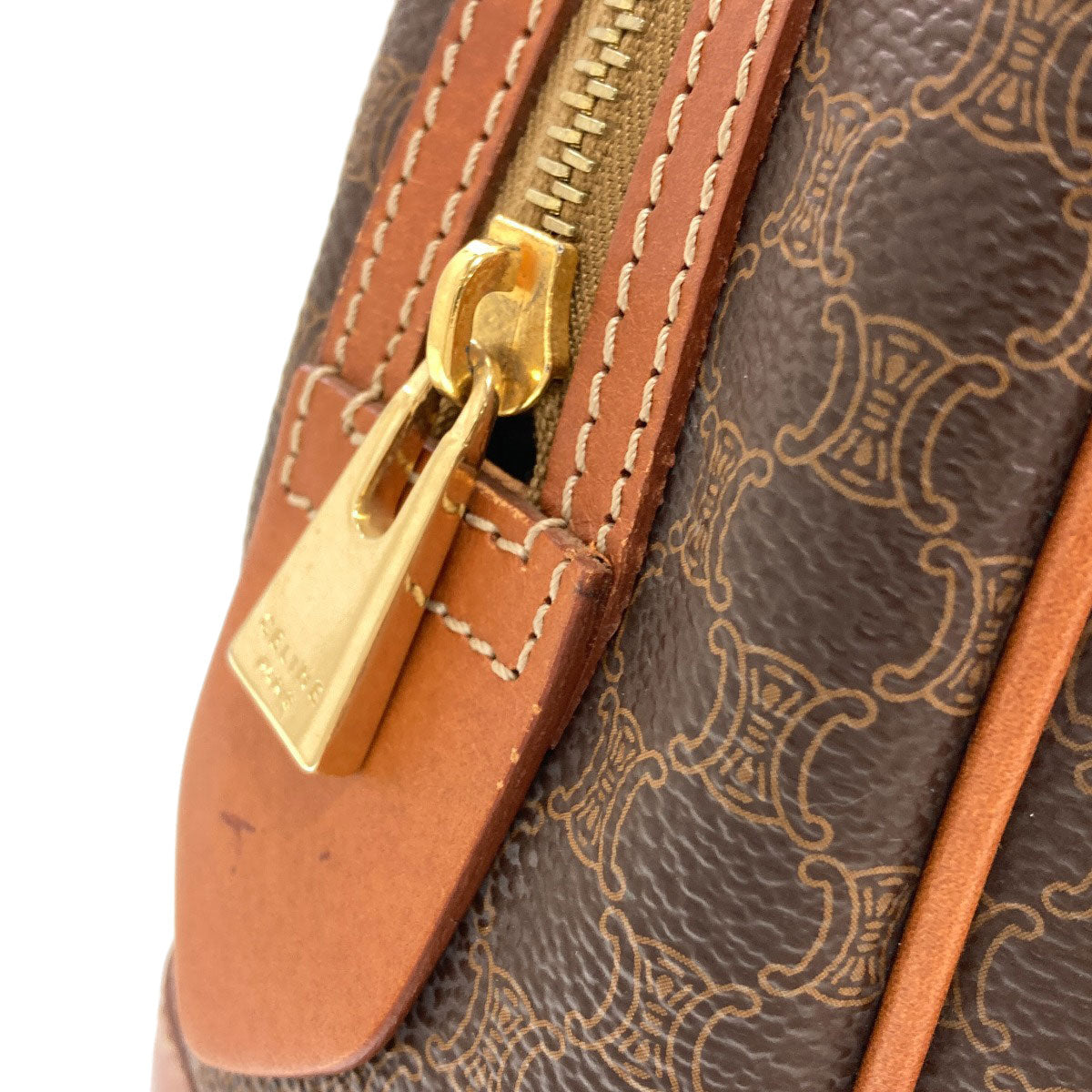 CELINE Macadam pattern Handbag PVC LeatherLadies [Used]