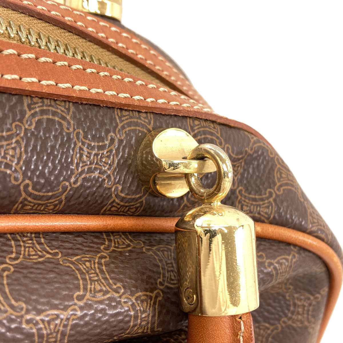 CELINE Macadam pattern Handbag PVC LeatherLadies [Used]