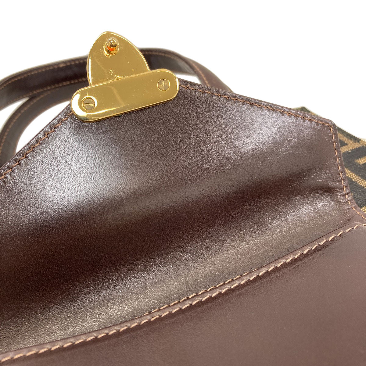 FENDI Zucca pattern 2WAY Handbag Canvas LeatherLadies [Used]