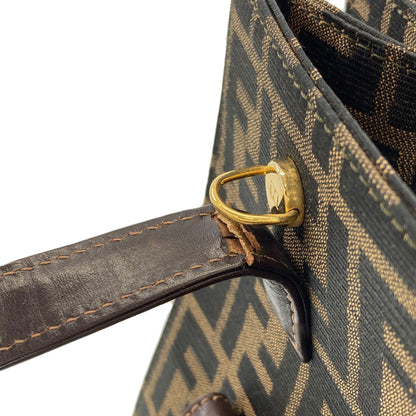 FENDI Zucca pattern 2WAY Handbag Canvas LeatherLadies [Used]