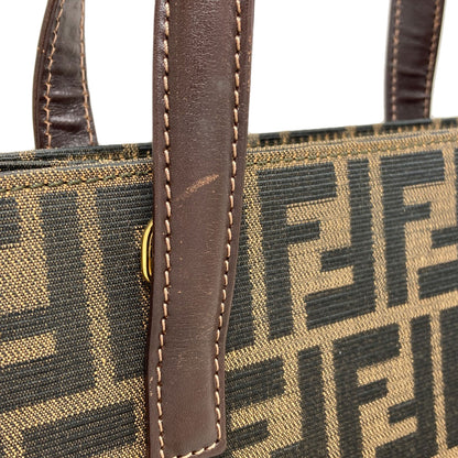 FENDI Zucca pattern 2WAY Handbag Canvas LeatherLadies [Used]