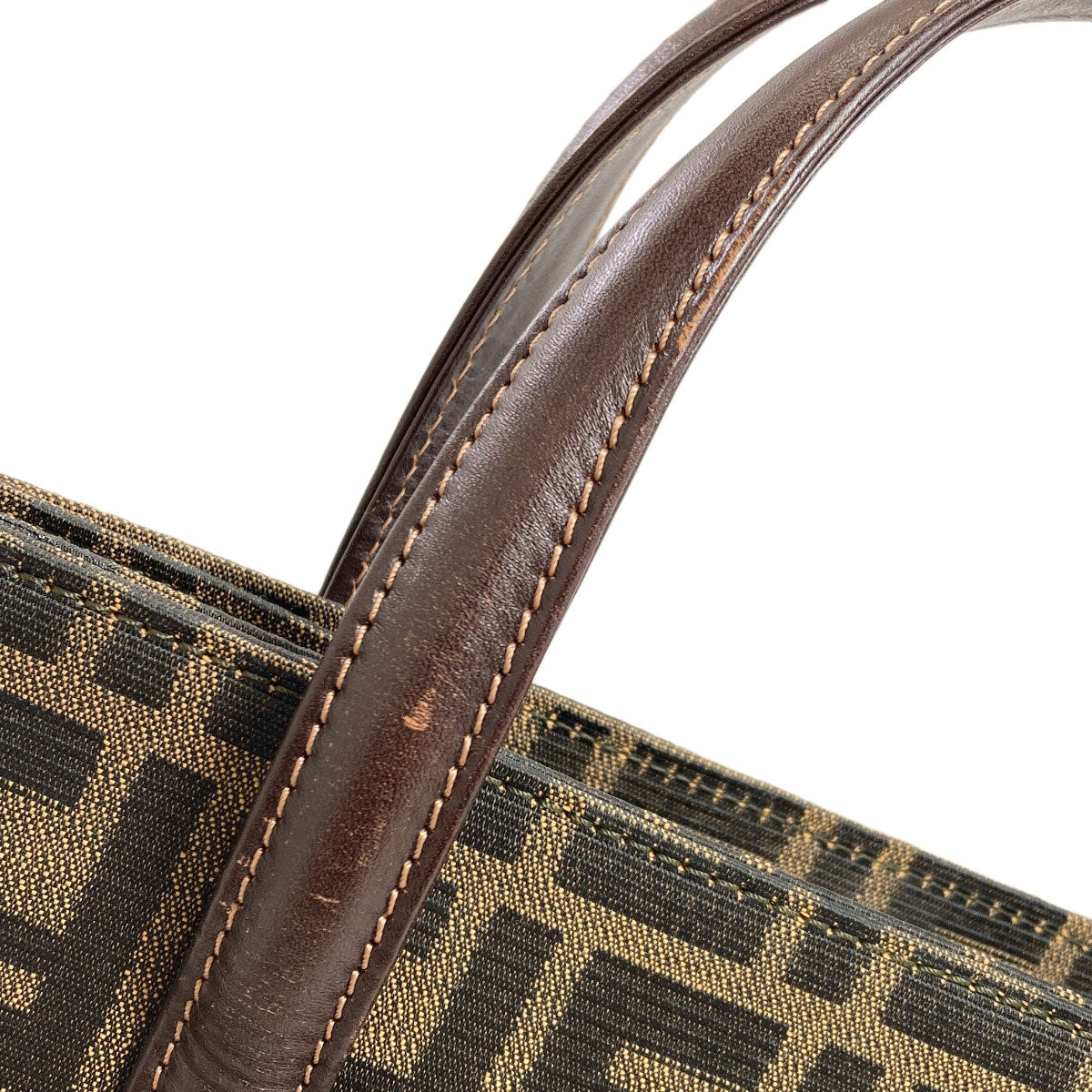 FENDI Zucca pattern 2WAY Handbag Canvas LeatherLadies [Used]