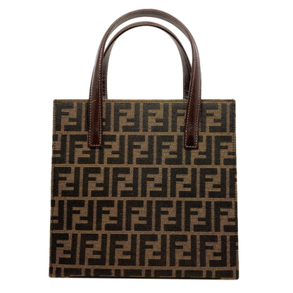 FENDI Zucca pattern 2WAY Handbag Canvas LeatherLadies [Used]
