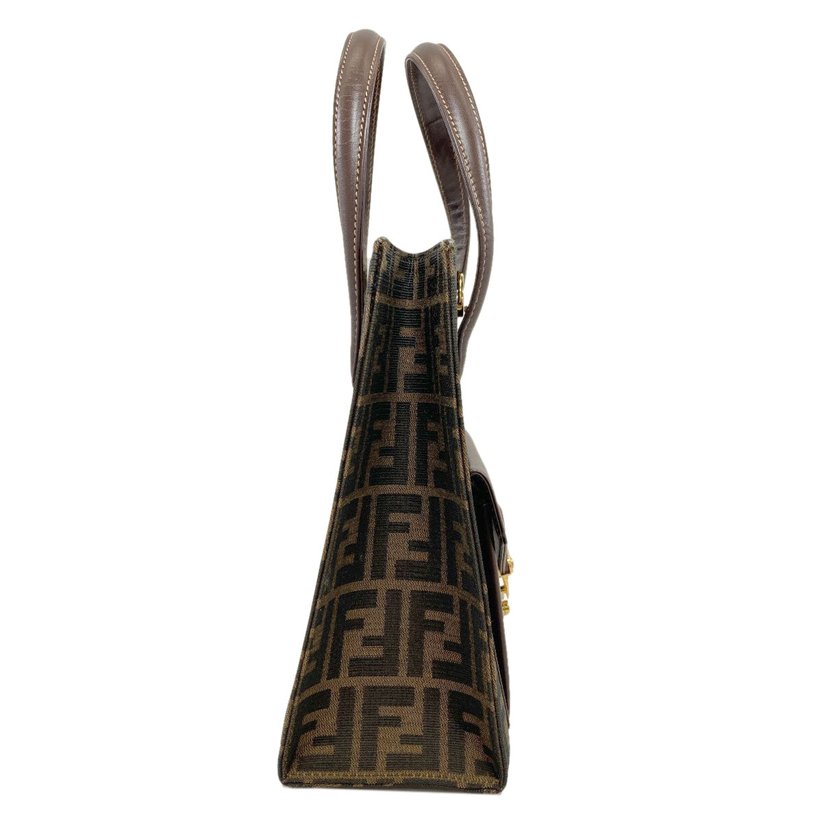 FENDI Zucca pattern 2WAY Handbag Canvas LeatherLadies [Used]