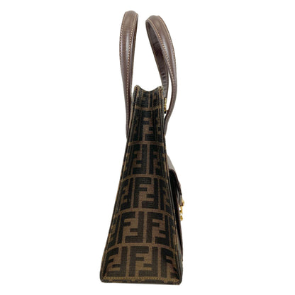 FENDI Zucca pattern 2WAY Handbag Canvas LeatherLadies [Used]