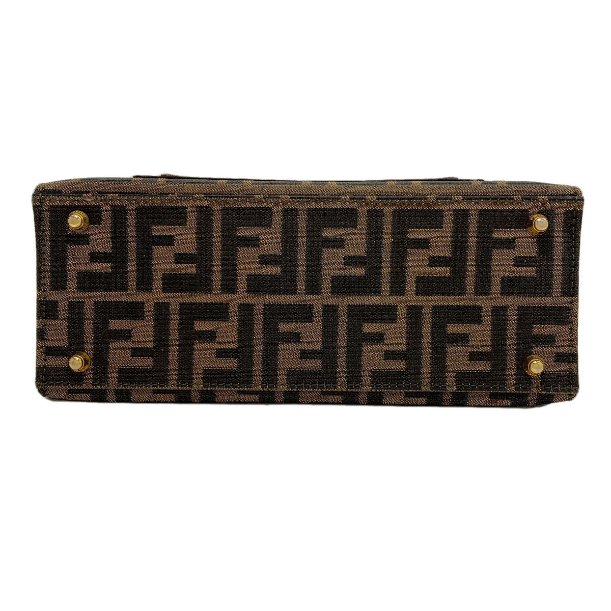 FENDI Zucca pattern 2WAY Handbag Canvas LeatherLadies [Used]