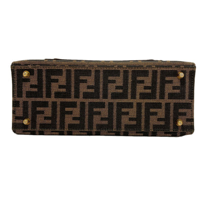 FENDI Zucca pattern 2WAY Handbag Canvas LeatherLadies [Used]