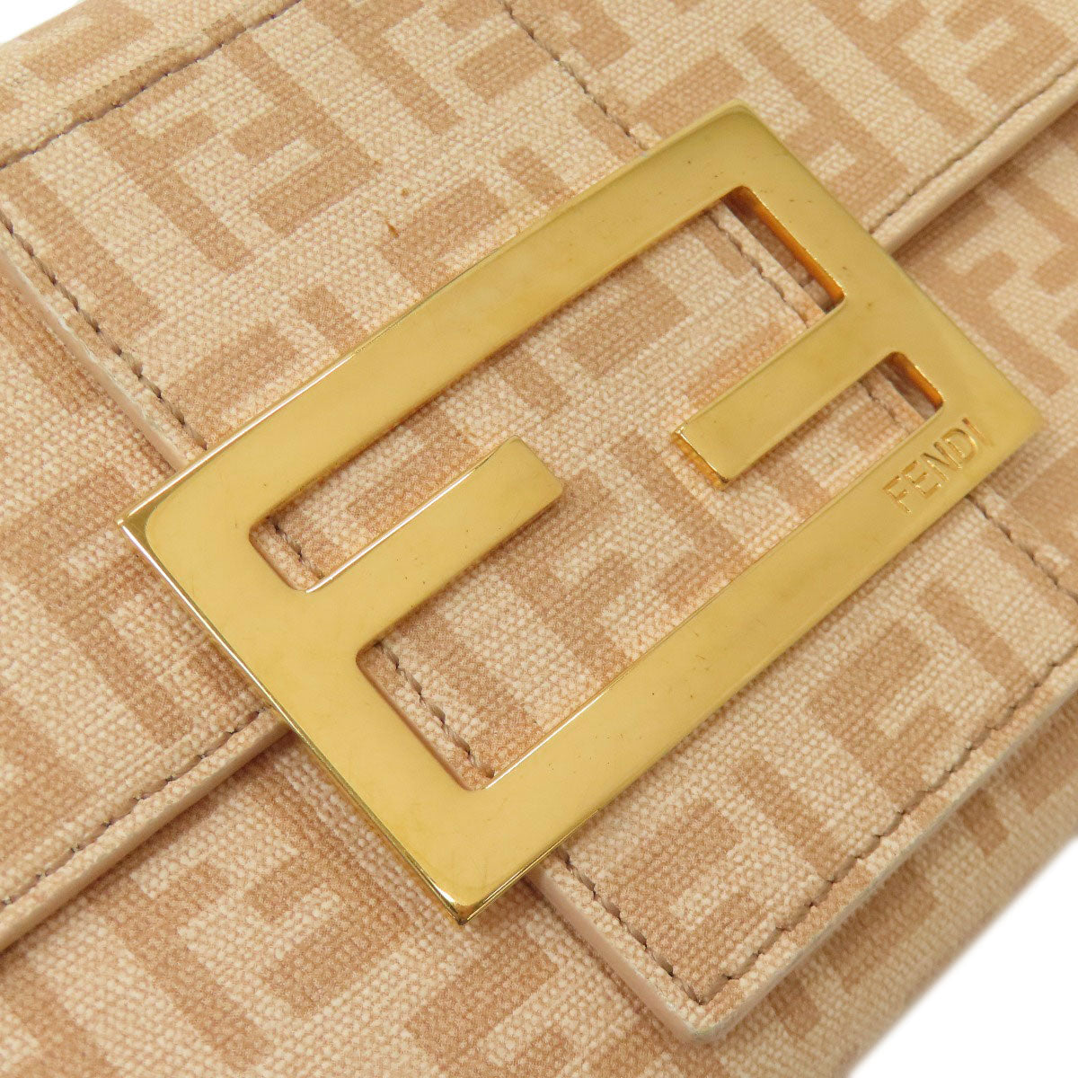 FENDI Zucchinopattern Long wallet (with coin pocket) PVC Ladies [Used]
