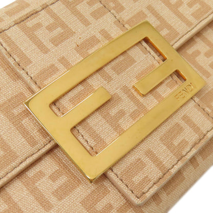 FENDI Zucchinopattern Long wallet (with coin pocket) PVC Ladies [Used]