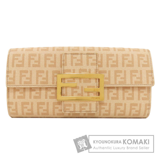 FENDI Zucchinopattern Long wallet (with coin pocket) PVC Ladies [Used]