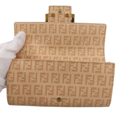 FENDI Zucchinopattern Long wallet (with coin pocket) PVC Ladies [Used]