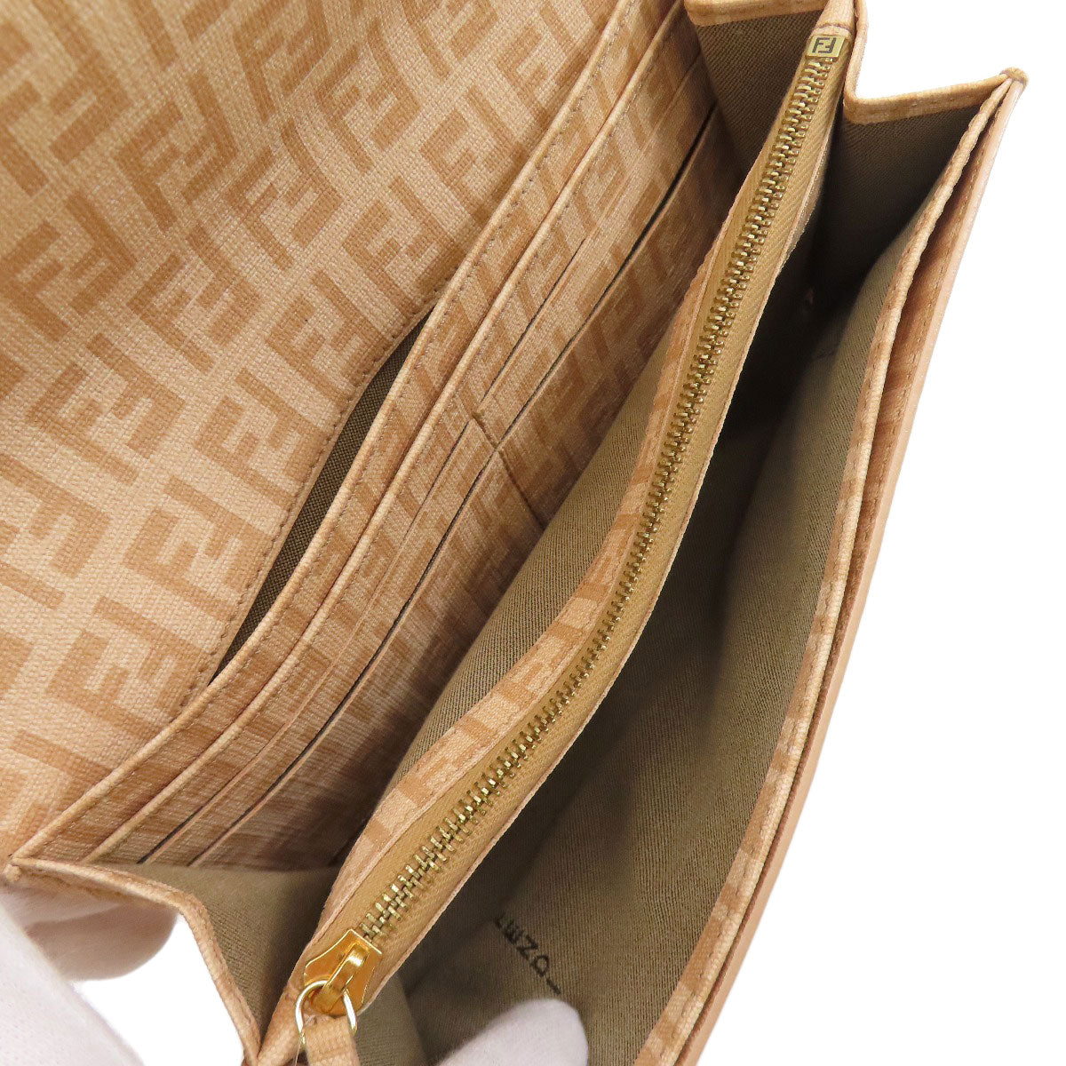 FENDI Zucchinopattern Long wallet (with coin pocket) PVC Ladies [Used]