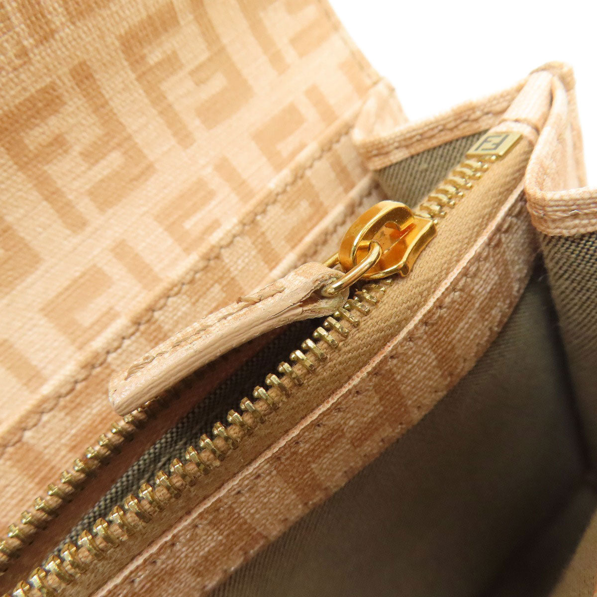 FENDI Zucchinopattern Long wallet (with coin pocket) PVC Ladies [Used]