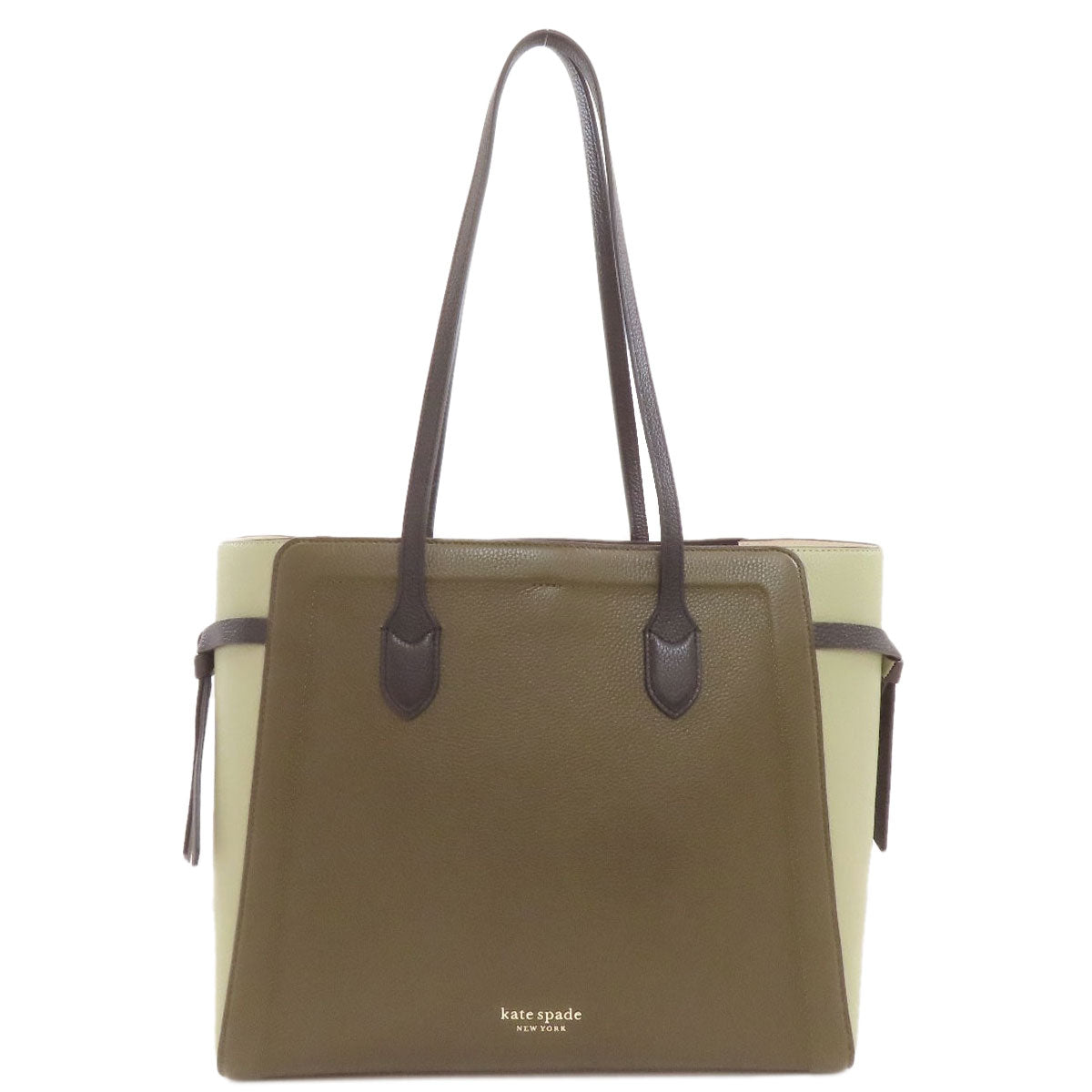 kate spade logo Tote Bag Leather Ladies [Used]