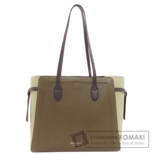 kate spade logo Tote Bag Leather Ladies [Used]