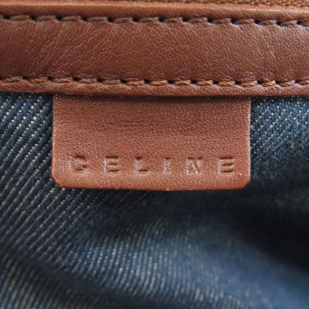 CELINE Boogie bag Handbag Denim LeatherLadies [Used]