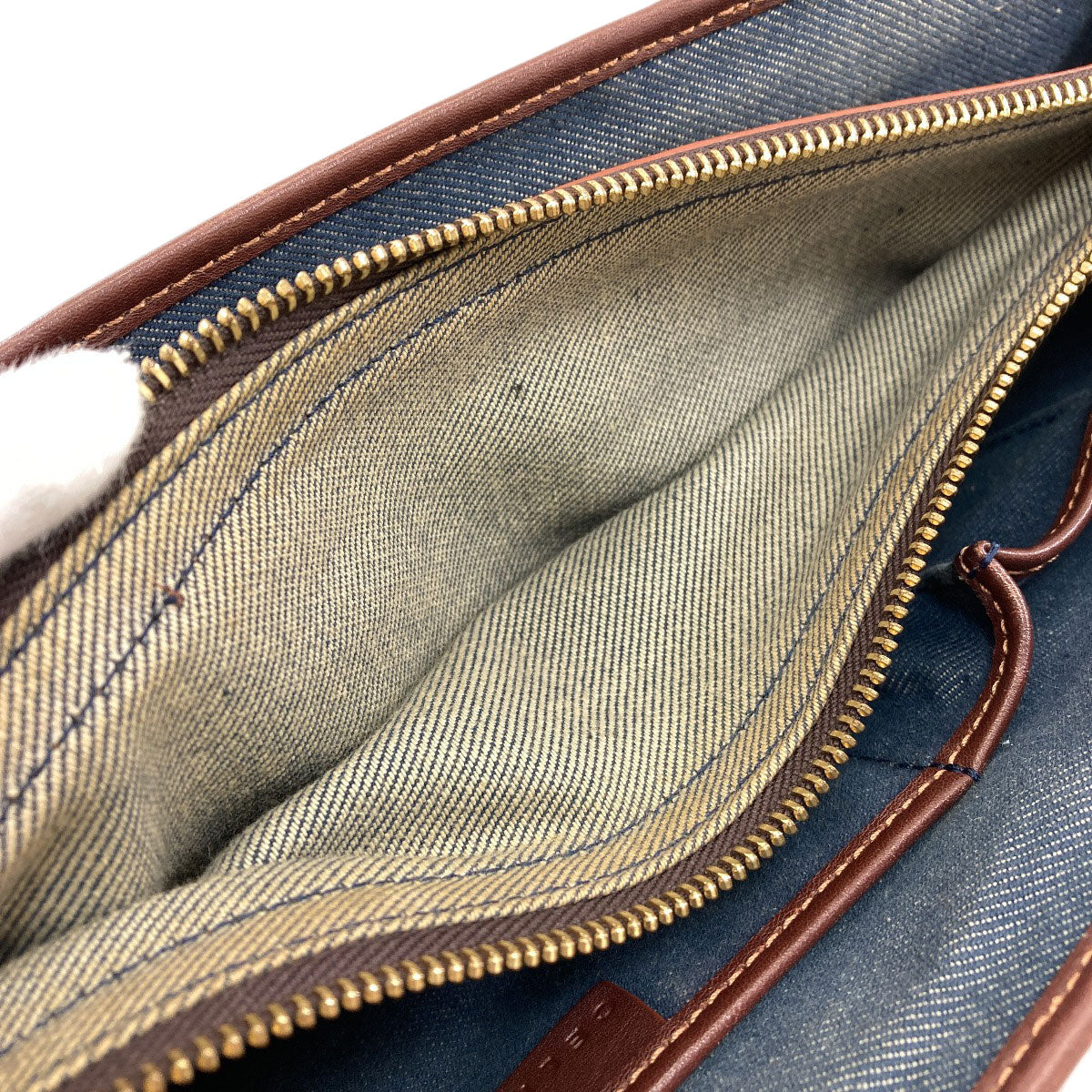 CELINE Boogie bag Handbag Denim LeatherLadies [Used]