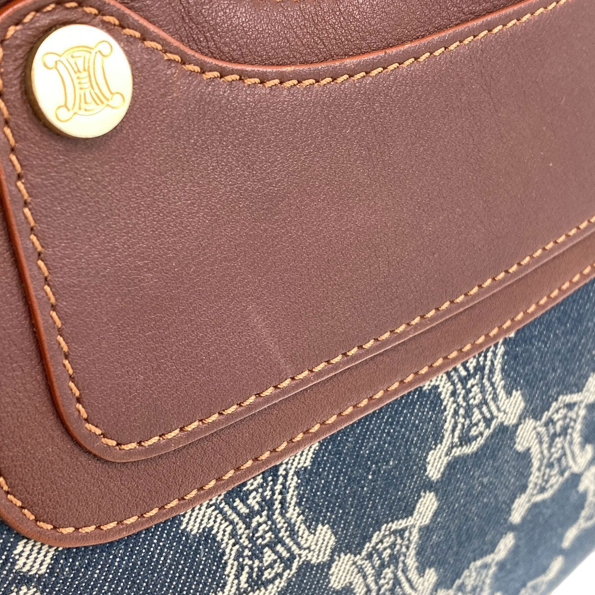 CELINE Boogie bag Handbag Denim LeatherLadies [Used]