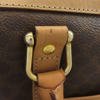 CELINE Mini Boston bag, Macadam pattern Handbag PVC LeatherLadies [Used]