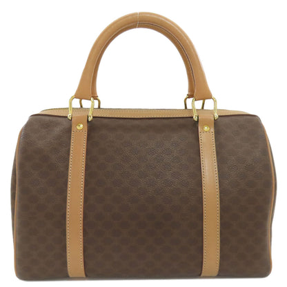 CELINE Mini Boston bag, Macadam pattern Handbag PVC LeatherLadies [Used]