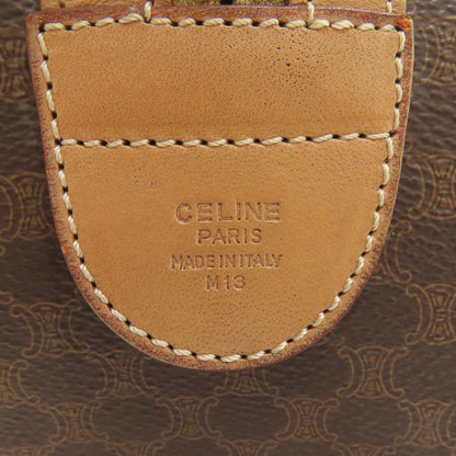 CELINE Mini Boston bag, Macadam pattern Handbag PVC LeatherLadies [Used]