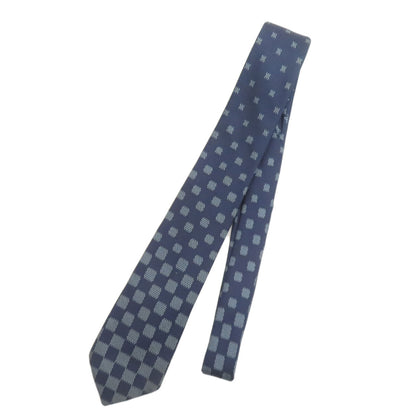 LOUIS VUITTON Damierpattern tie Silk mens [Used]