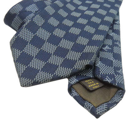 LOUIS VUITTON Damierpattern tie Silk mens [Used]