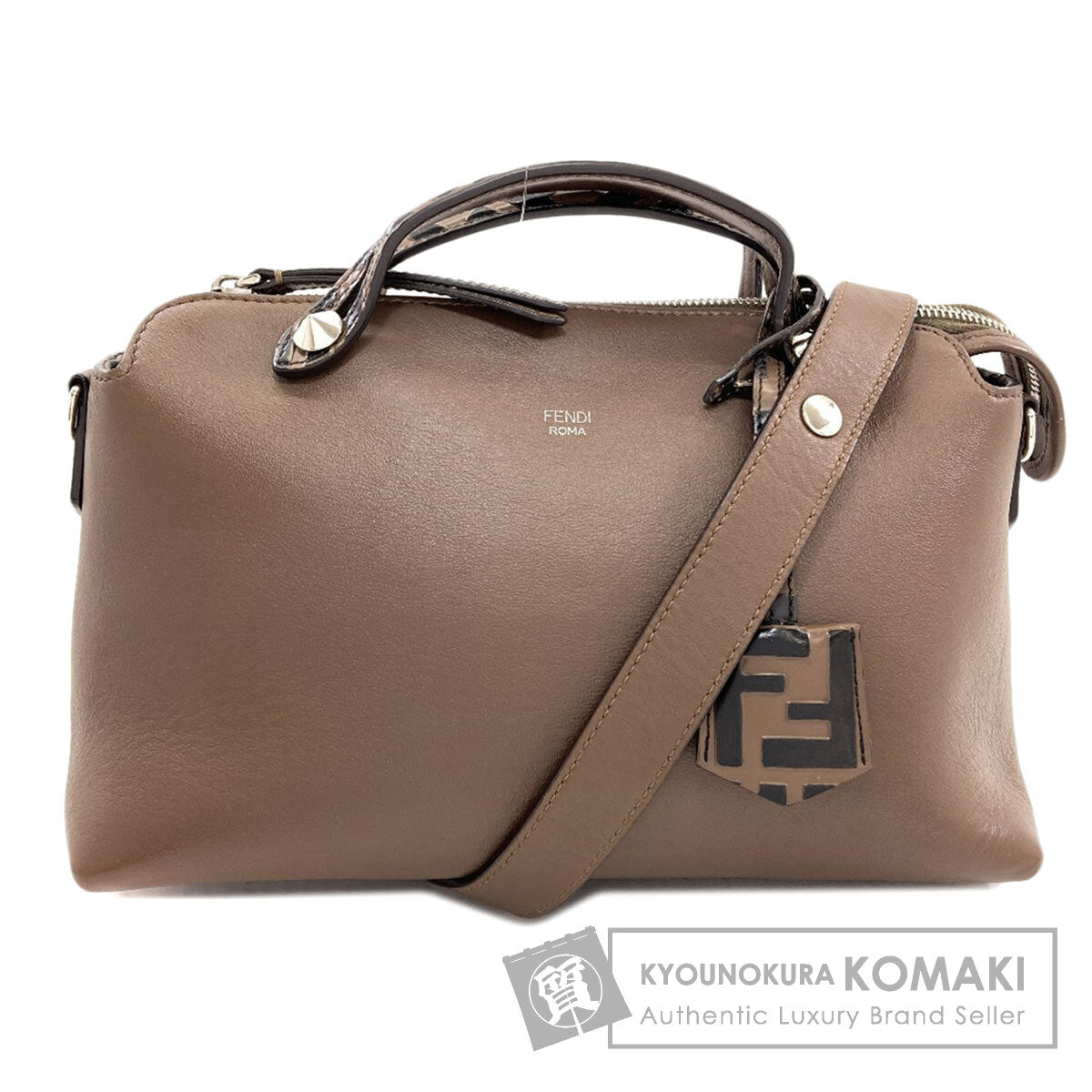 FENDI BY THE WAY Medium 2WAY Handbag Calf Ladies [Used]