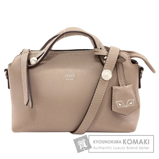 FENDI BY THE WAY Mini Monster 2WAY Handbag Calf Ladies [Used]