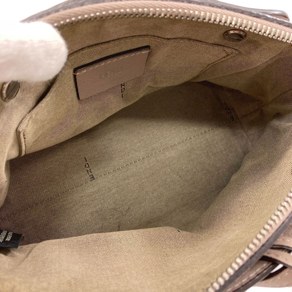 FENDI BY THE WAY Mini Monster 2WAY Handbag Calf Ladies [Used]