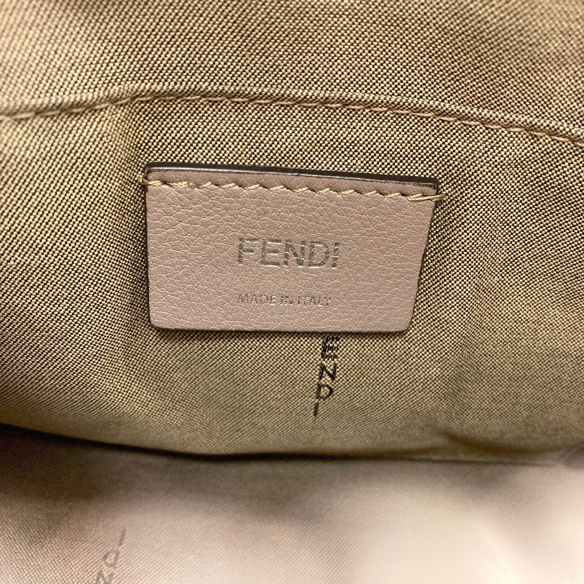 FENDI BY THE WAY Mini Monster 2WAY Handbag Calf Ladies [Used]